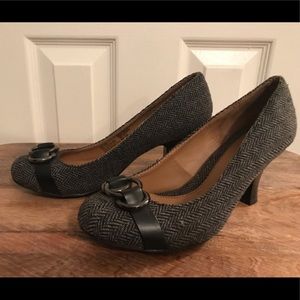 Croft & Barrow Tweed and Leather Heels